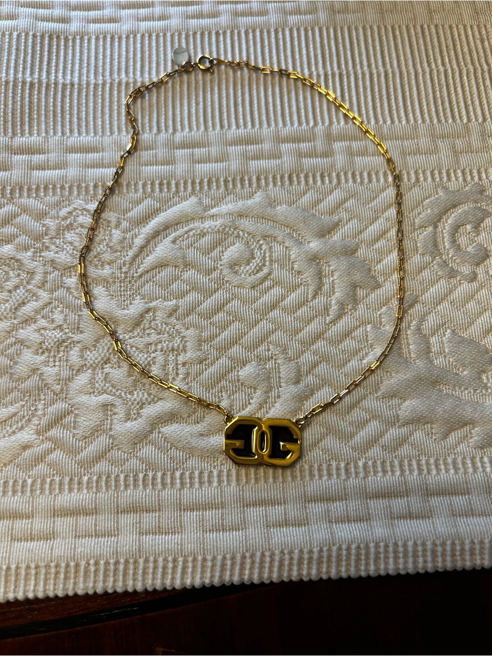 Givenchy Gold-Tone Logo Link Necklace - Picture 2 of 3